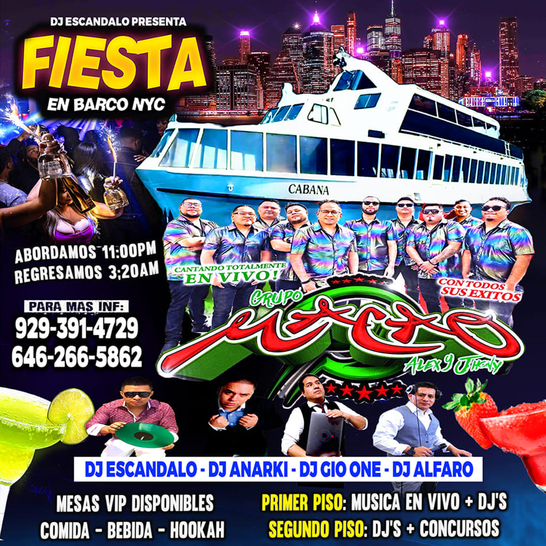 Buy tickets for RUMBA LATINA EN BARCO + AGRUPACIONES + DJS + MANHATTAN NY RUMBA LATINA EN BARCO + AGRUPACIONES + DJS + MANHATTAN NY