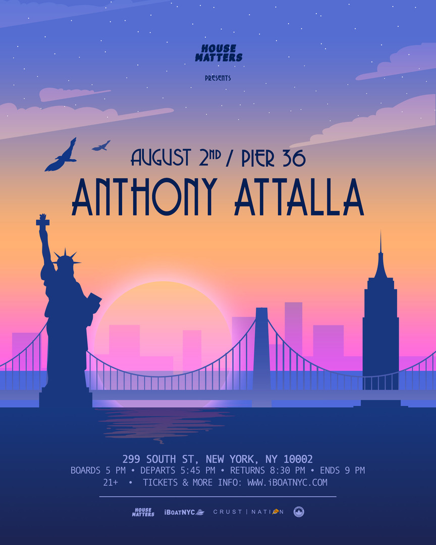 House Matters: Anthony Attalla - House Music Sunset Boat Party