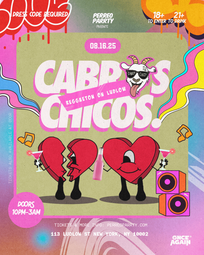 Cabros Chicos - Reggaeton On Ludlow | Reggaeton Dance Party in NYC  - (18+)